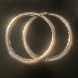 Bohemian silver ankle bangles